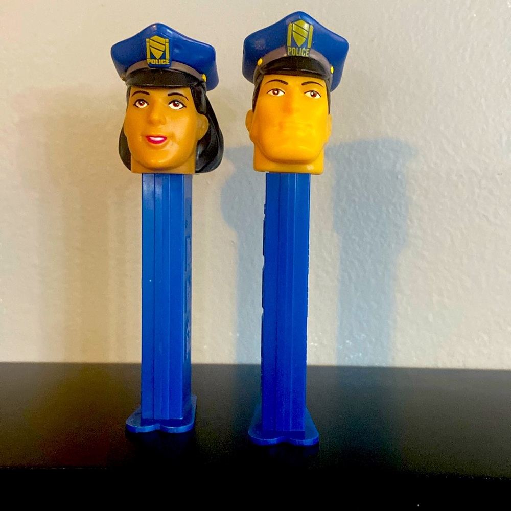Blue Police Officer Candy Dispensers - Pair